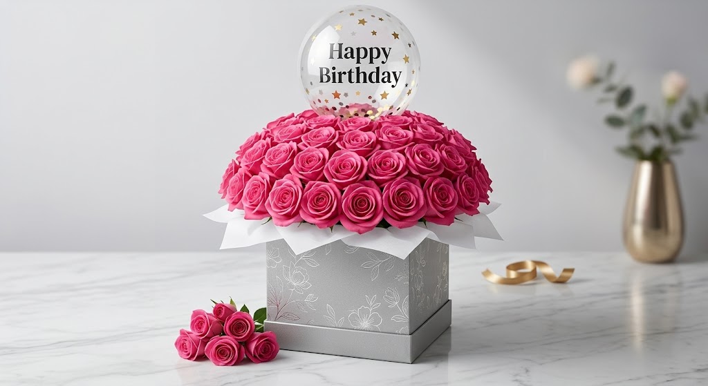 Pink Birthday Bloom Box