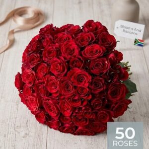 Bouquet of 50 red roses