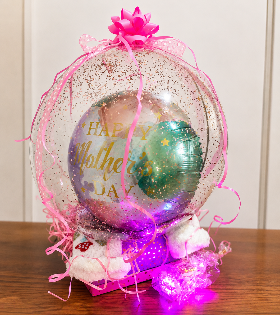 Mothersday creation with socks in a box