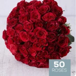 Bouquet of 50 red roses