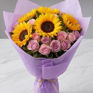 Lilac Petals and Sunbeam Boquet