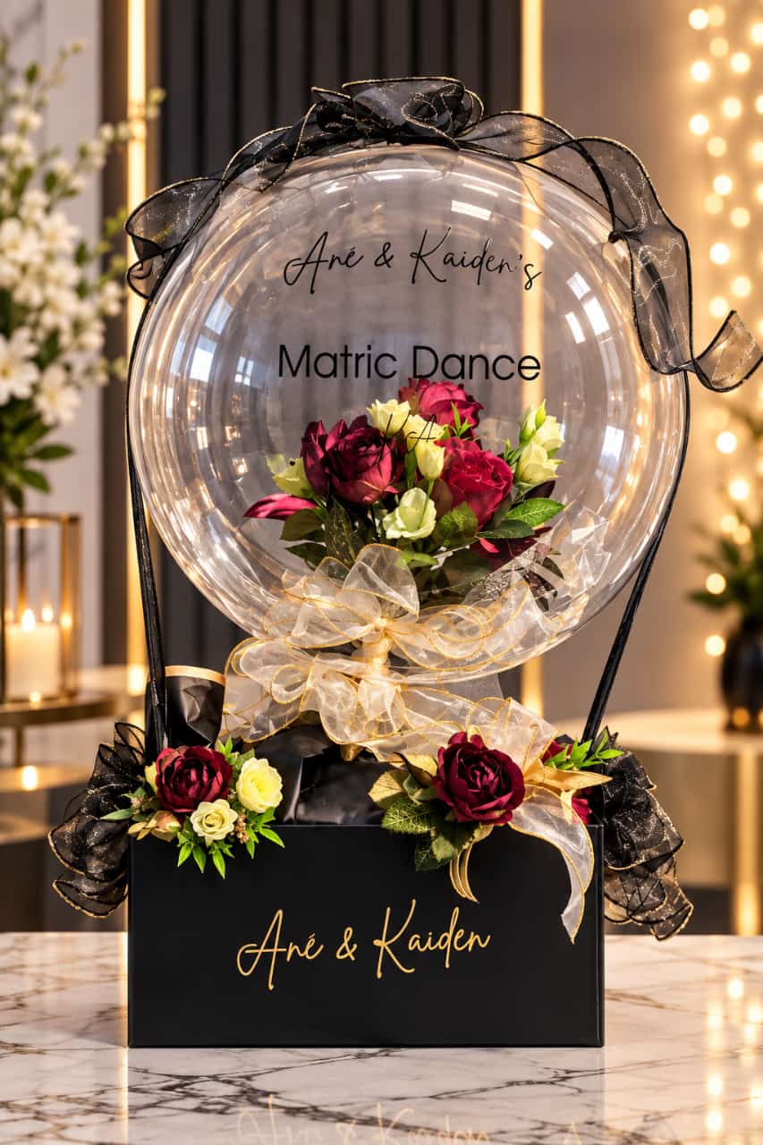 Personalized Matric Dance Corsage Gift Balloon - Image 2